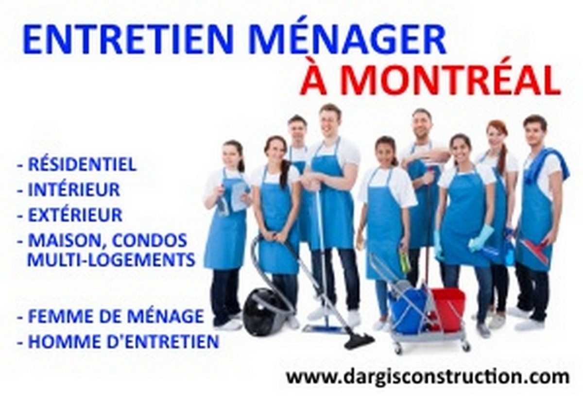 Service de nettoyage et d'entretien ménager à Montréal